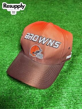 90’s PUMA Cleveland Brown’s Orange Strap Back Hat One Size
